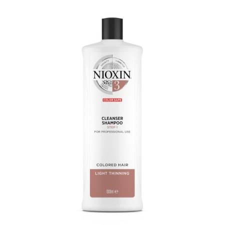 Nioxin Cleanser Shampoo System 3 for Colored Hair with Light Thinning 1000ml