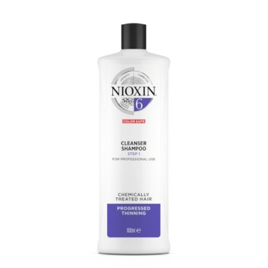 Nioxin Σαμπουάν Καθαρισμού - Σύστημα 6 για μαλλιά με χημικές εργασίες και προχωρημένη αραίωση